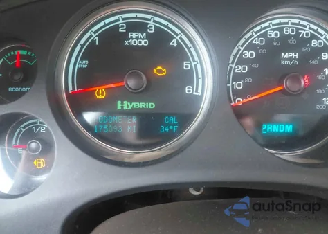 2013 GMC Yukon Denali Hybrid из США, поврежденный, VIN 1GKS2GEJ0DR320356